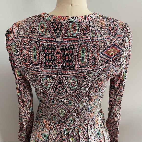 Anthropologie Maeve Tiled Amethyst Dress- Size Medium- Multicolored - Picture 8 of 9